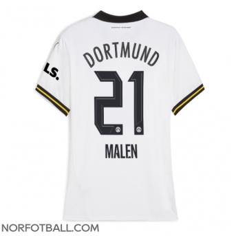 Billige Fotballdrakt Borussia Dortmund Donyell Malen #21 Replika Tredjedrakt Dame 2024-25 Kortermet